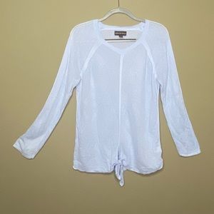 Dana Buchman  womens XL Athletic yoga fish net top